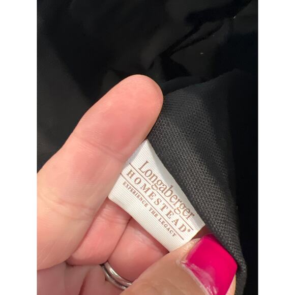 Longaberger homestead bag in black & beige - Picture 3 of 3